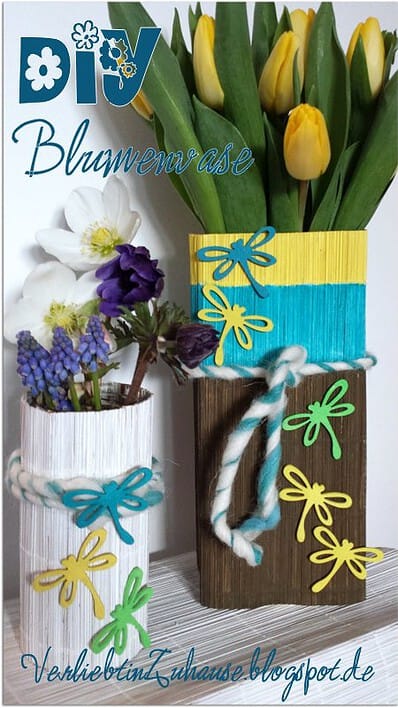 Upcycling -Teil 2 von einer Bambusmatte zur Vase