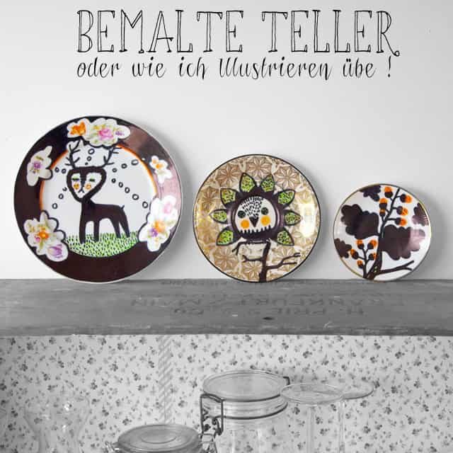 Illustre Teller – hübsche Wand-Deko aus alten Tellern