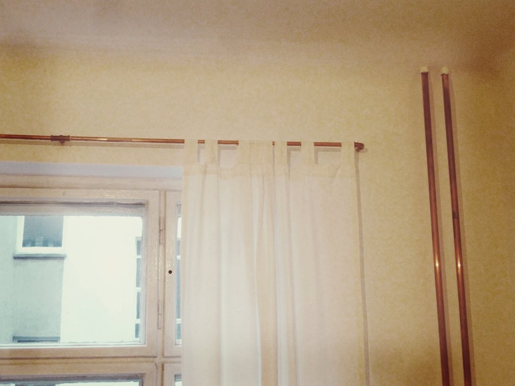 Kupfer, oh Kupfer! Meine neue Gardinenstange