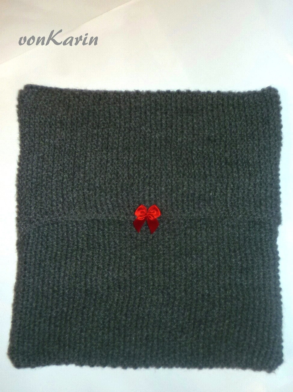 Herziges Kissen – gestrickt & gehäkelt
