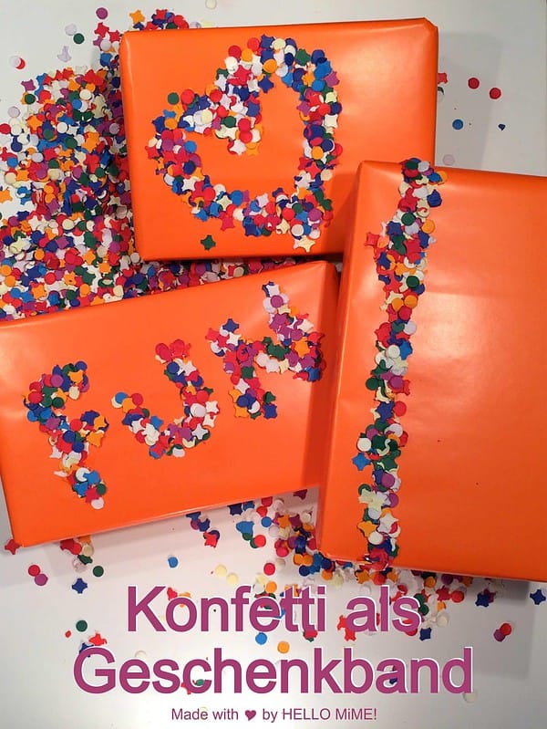 DIY – Geschenke mit Konfetti hübsch verpacken