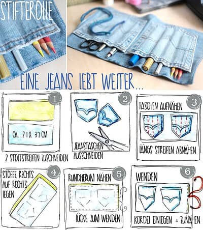 [diy] alte Jeans = Stifterolle