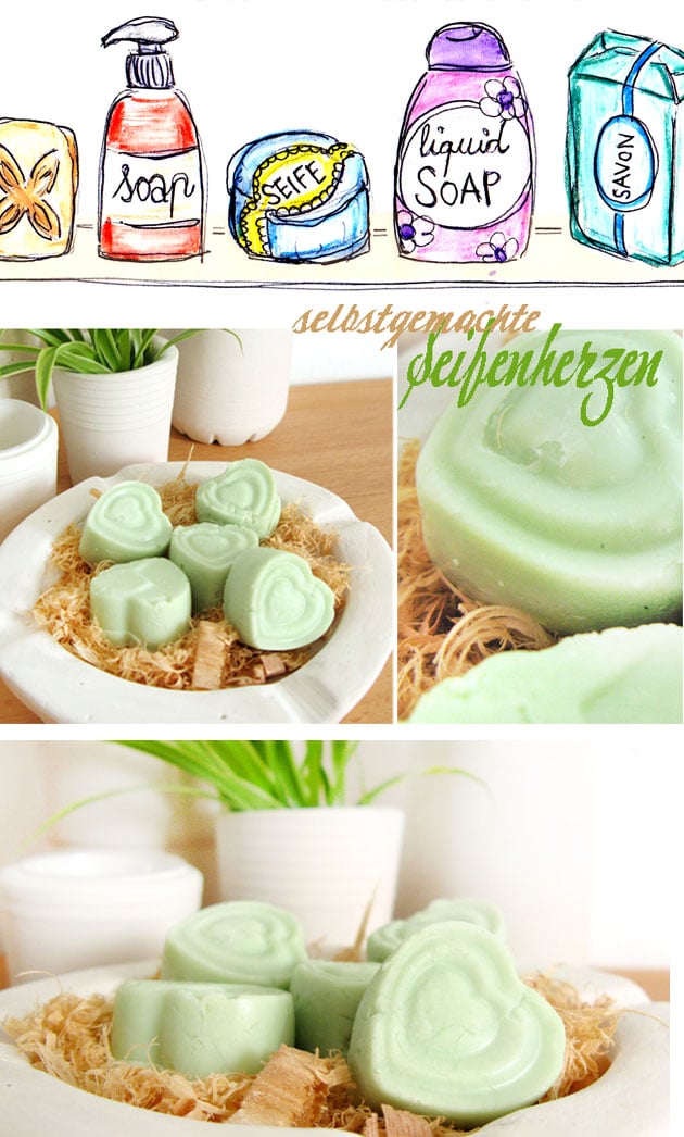 [diy] selbstgemachte Seifenherzen