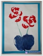 Sellerie-Blumen und Apfel-Falter