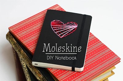 Moleskine DIY zum Valentinstag & gewinnt ein Moleskine Notizbuch!