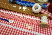 Stickwochenende mit RickRack, Chicken Scratch und Polka Dots