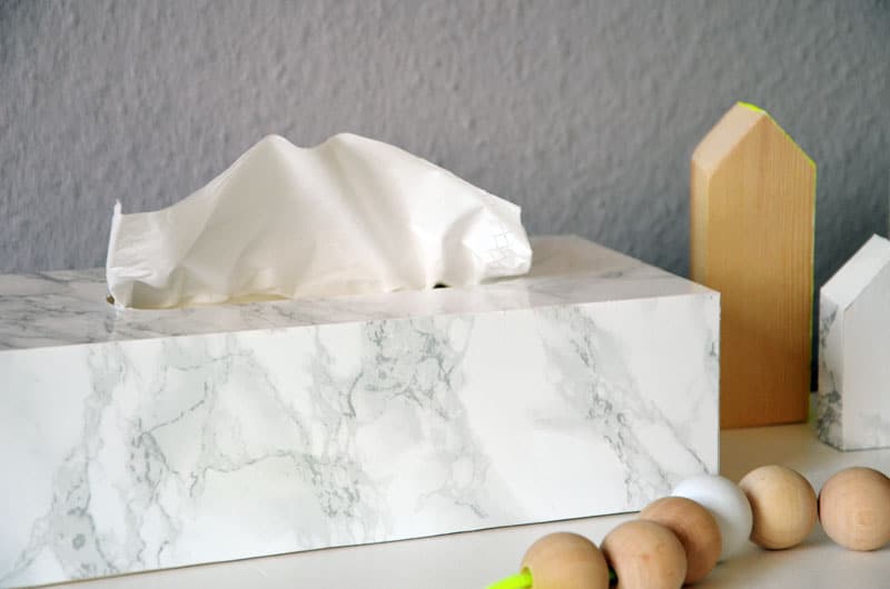 DIY Tempobox im Marmor Look