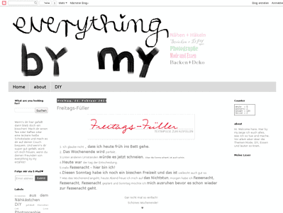 Everything by my