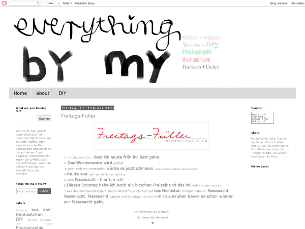 Everything by my