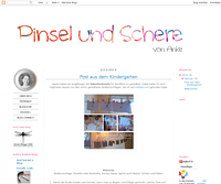 Pinsel und Schere