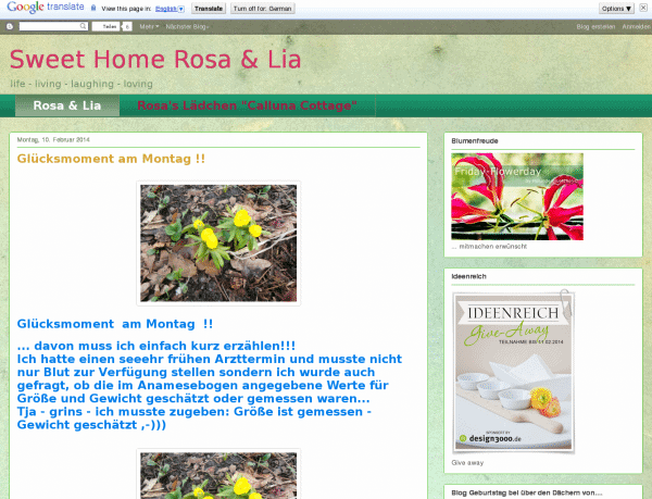 Sweet Home Rosa & Lia