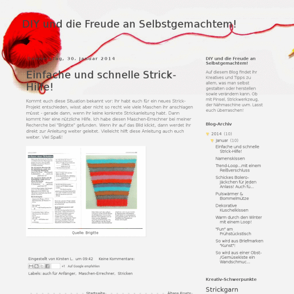 DIY und die Freude an Selbstgemachtem
