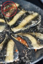 Gestreifte Pasta Herzen mit Roter Pesto
