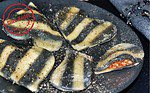 Gestreifte Pasta Herzen mit Roter Pesto