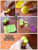 Osterküken aus Putztüchern, schnell und einfach mit Kindern gebastelt