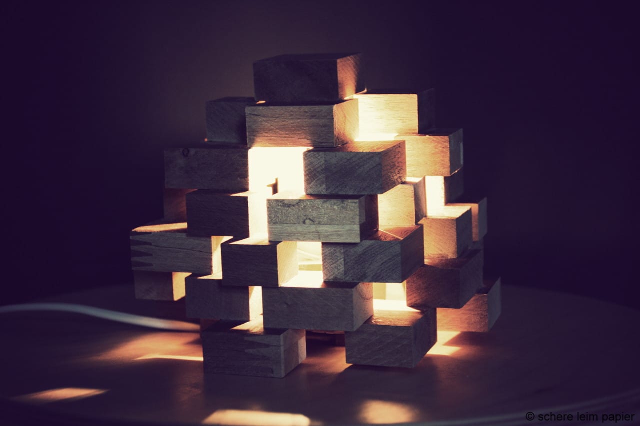 Klötzchen Lampe