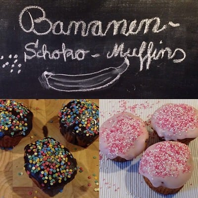 Bananen-Schoko-Muffins