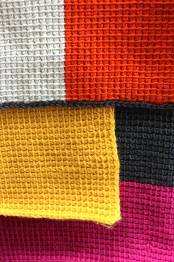 COLORBLOCKING MIT AFGHAN CROCHET