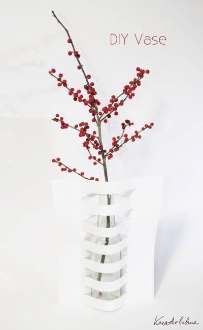 DINA4 als Vase