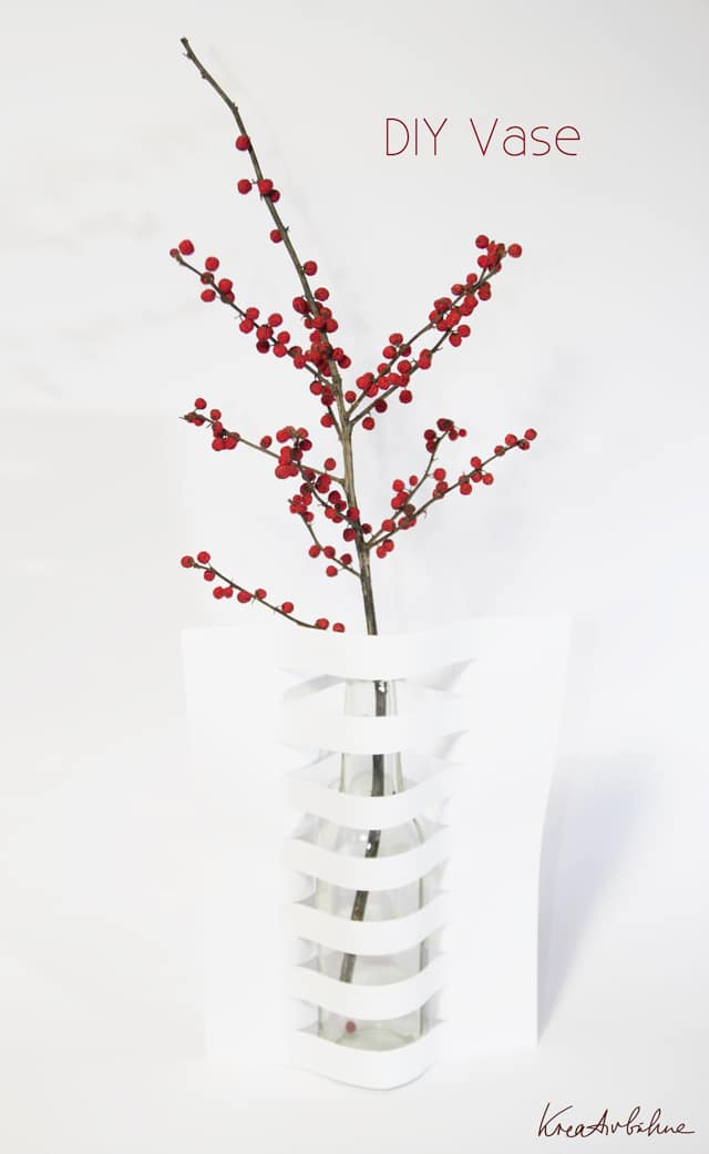 DINA4 als Vase