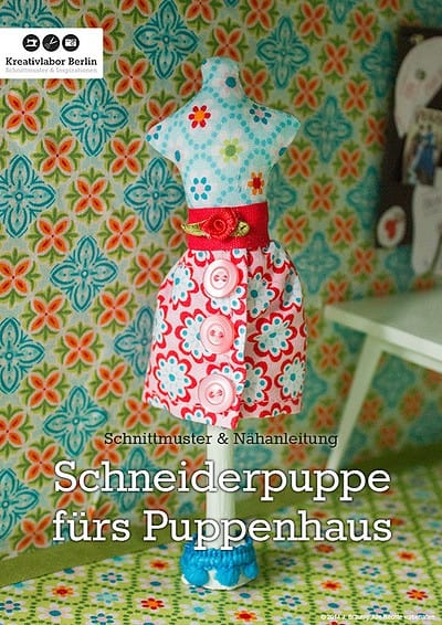 Mini-Schneiderpuppe für das Puppenhaus