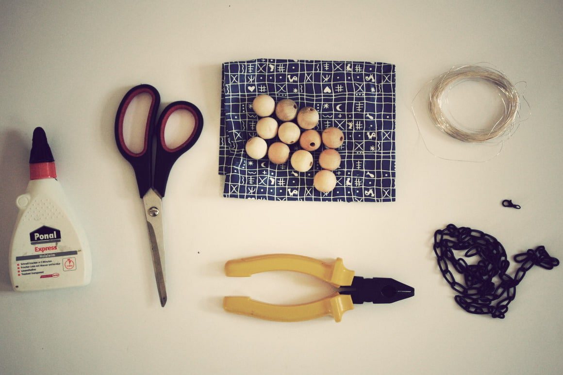 DIY Statement Kette aus Holz