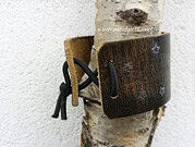 Armband aus Ledergürtel