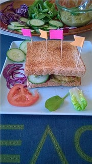 Veganes Falafelsandwich