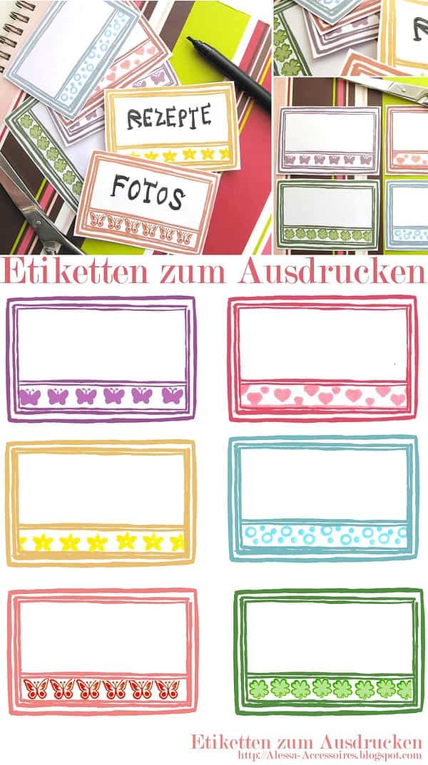 [freebie] Etiketten zum Ausdrucken