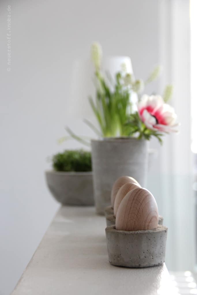 Eierbecher aus Beton ::: DIY Anleitung