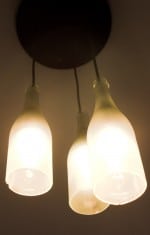 Lampe aus Sektflaschen – Anleitung zum Nachbauen