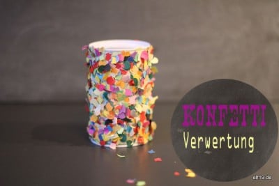 Kunterbunte Konfetti Spardose