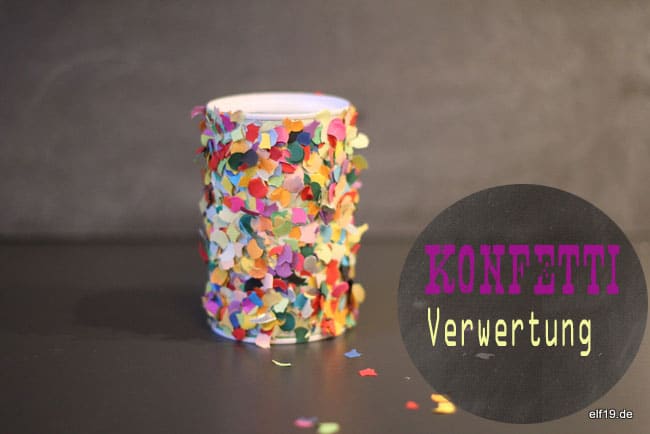 Kunterbunte Konfetti Spardose