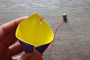 Kleine Nachmittagsfalterei oder wie man an trüben Tagen ein Origami Fangspiel faltet
