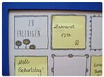 Klebezettel Parkplatz