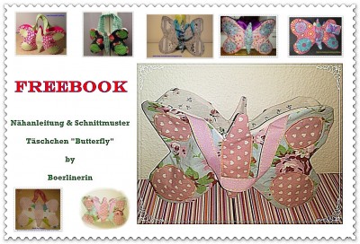 Freebook Täschchen "Butterfly"