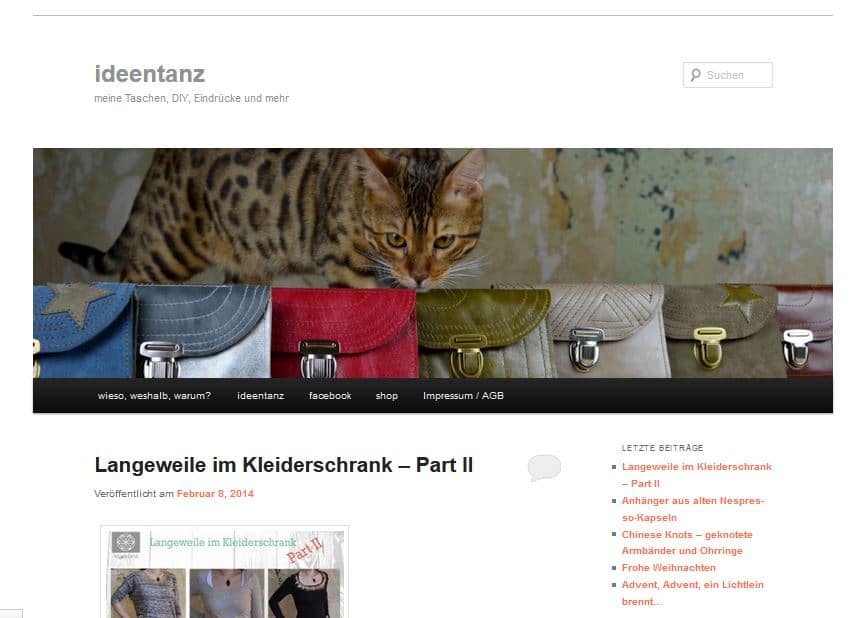 ideentanz – meine Taschen, DIY, Eindrücke und mehr