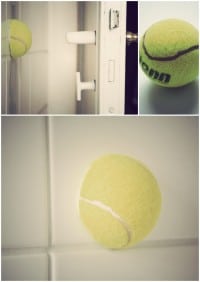 DIY Tennisball-Türstopper