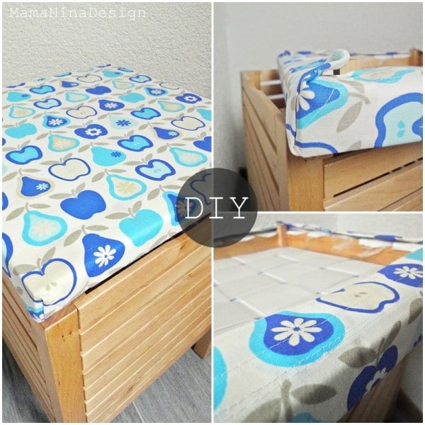 DIY - farbfrischer Bezug für einen kleinen schwedischen