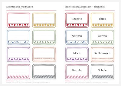 [freebie] Etiketten zum Ausdrucken