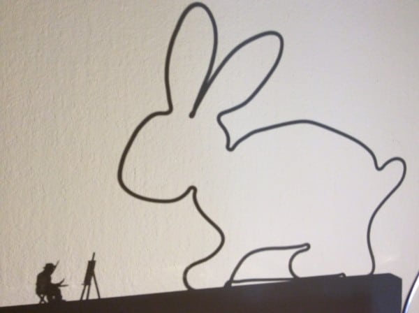 Dieser Hase ist auf Draht