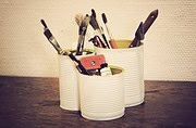 buntes Dosen-Recycling