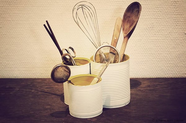 buntes Dosen-Recycling
