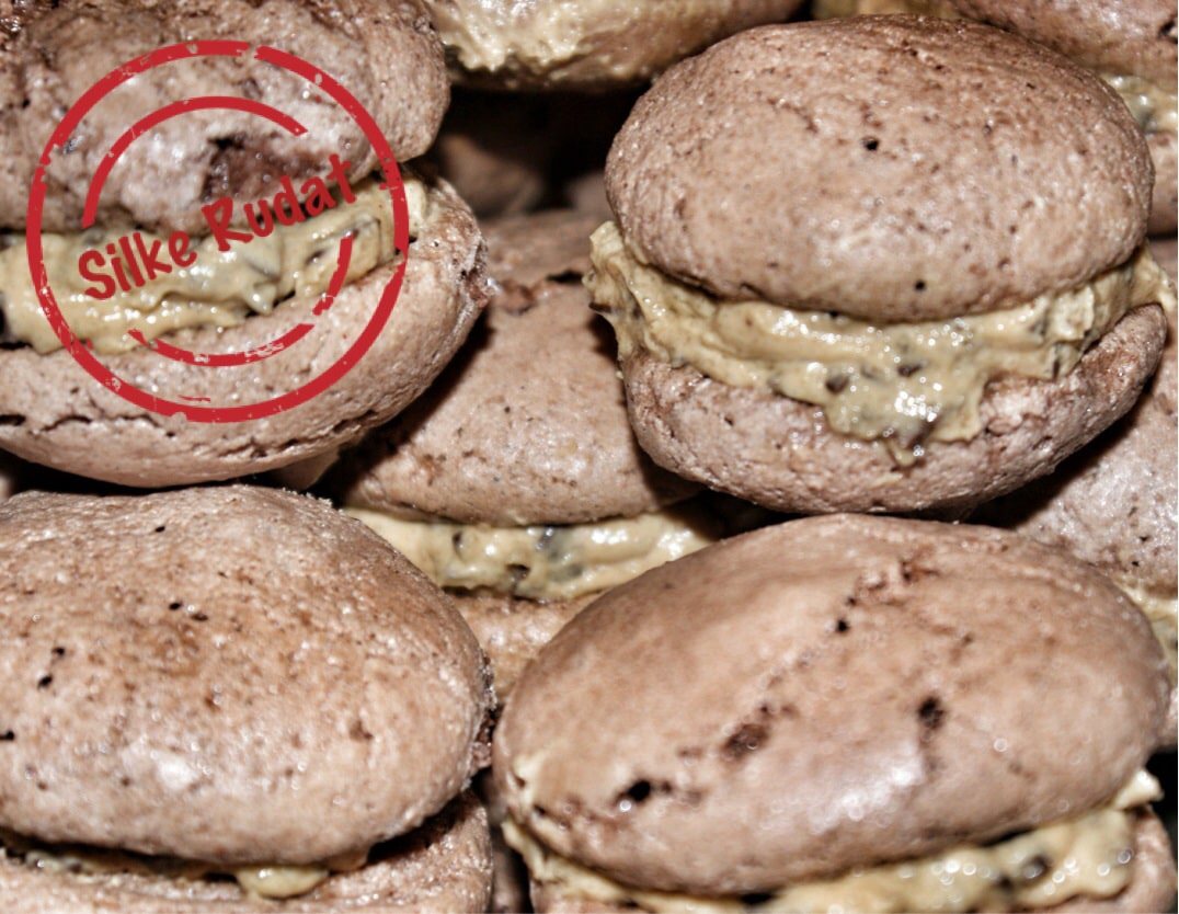 Erdnussbutter-Schokoladen Macarons