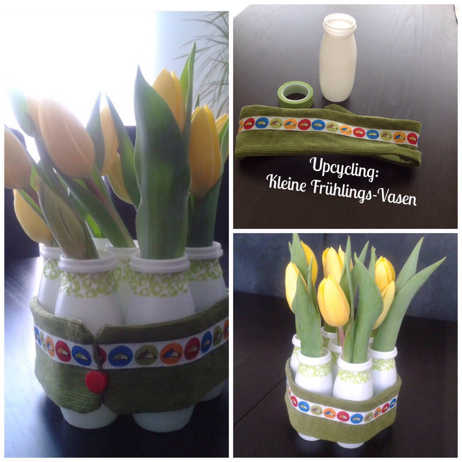Kleine Vasen für den Frühling