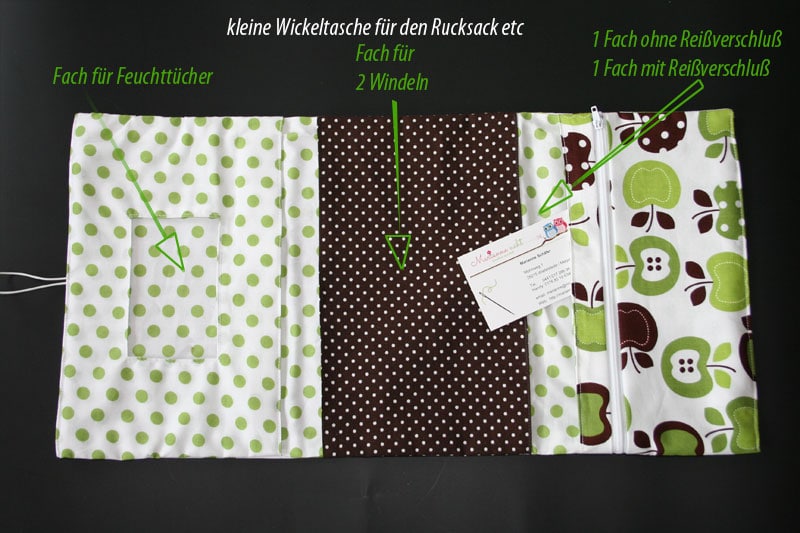 kleine Wickeltasche