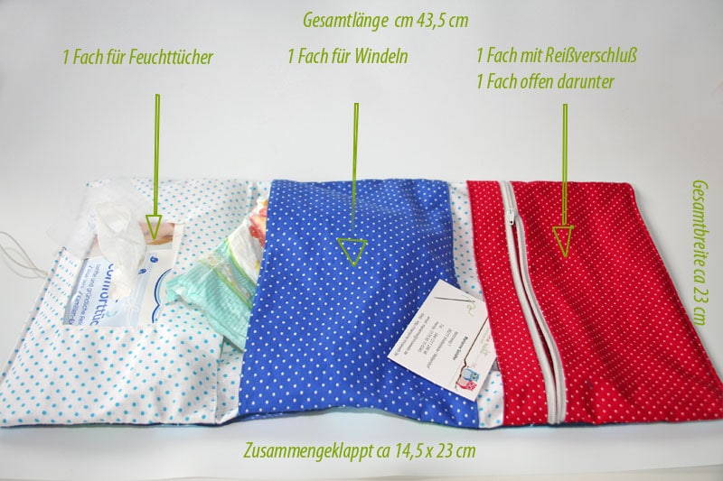 kleine Wickeltasche