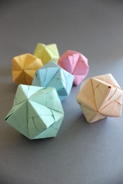 DIY – Origami Ball Sonobe Style in Pastell