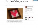 Ich lass‘ das jetzt so