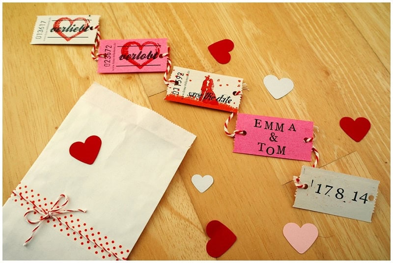 DIY Hochzeit: Save the Date Karten zum Selbermachen mit Feine Billeterie